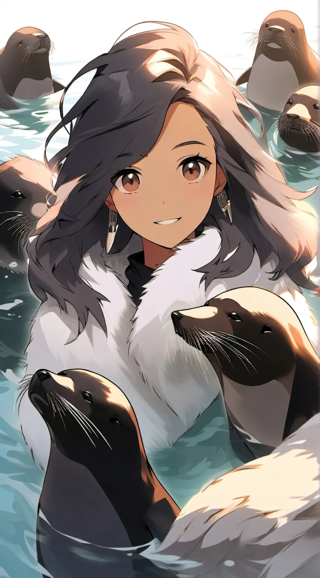 ai character: Sarah Seelion background