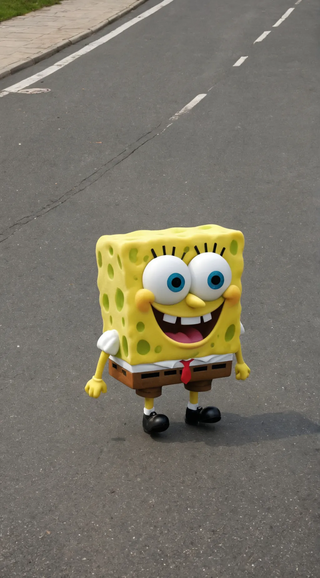 ai character: SpongeBob  background