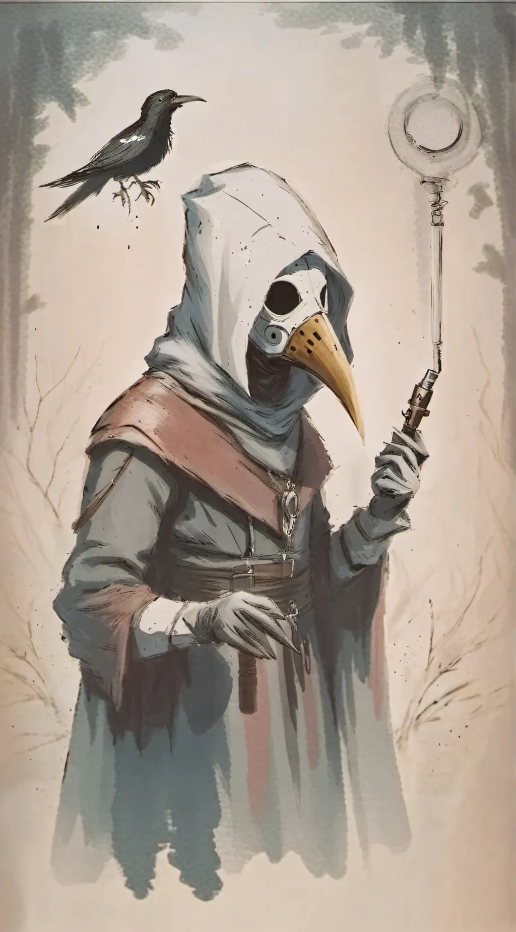 ai character: SCP-049(teenager) background