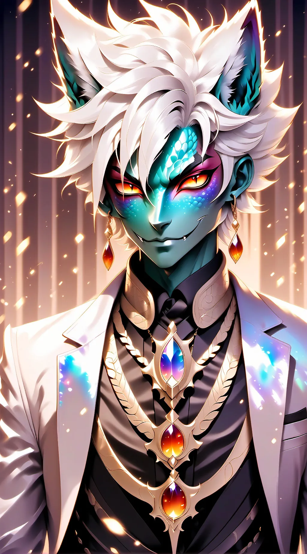 ai character: Alabaster  background