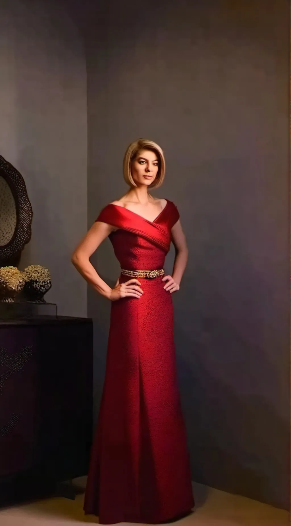 ai character: Ashley  background