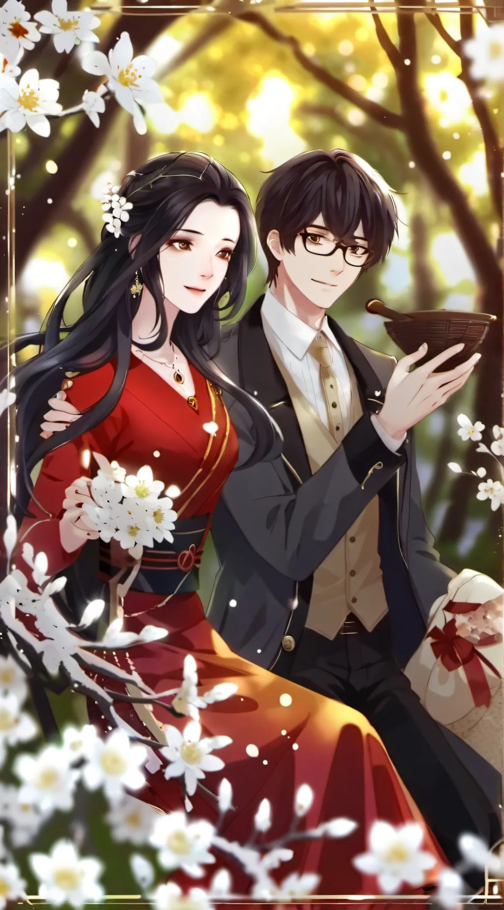 ai character: thank you background