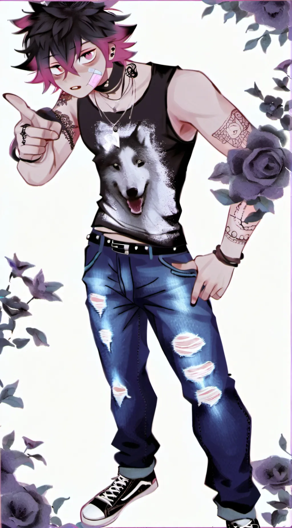 ai character: Andre Ravi🏳‍🌈🌹 background