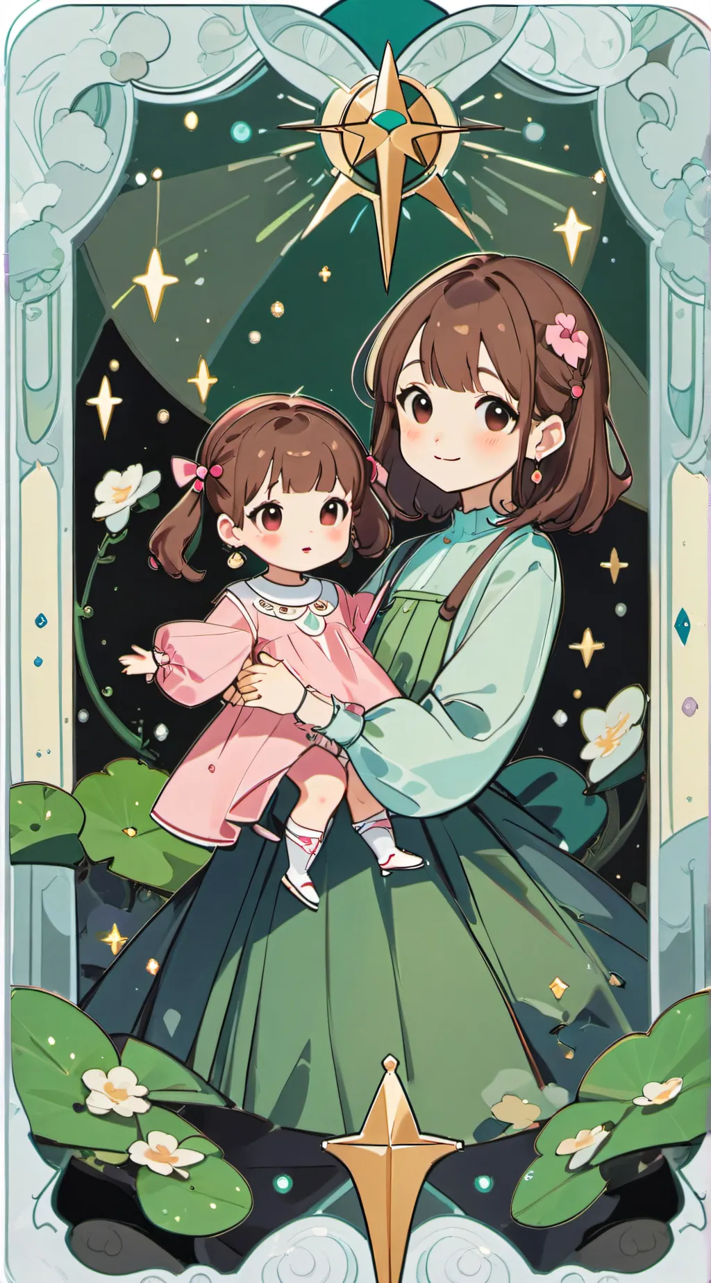 ai character: Mia and Lia background