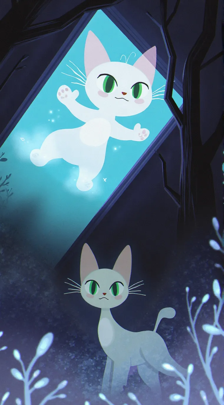 ai character: Ghostcats background