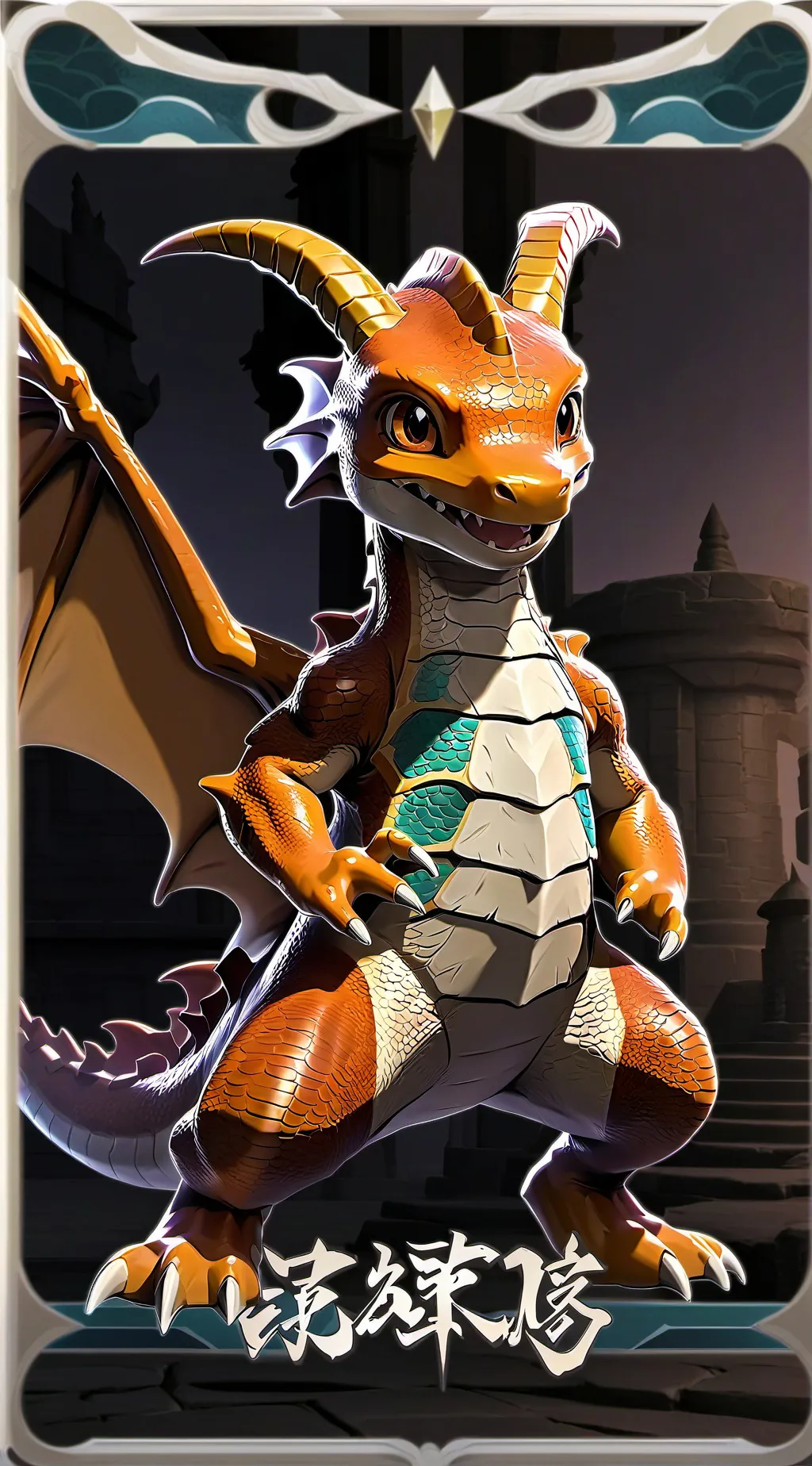 ai character: Dragonite background