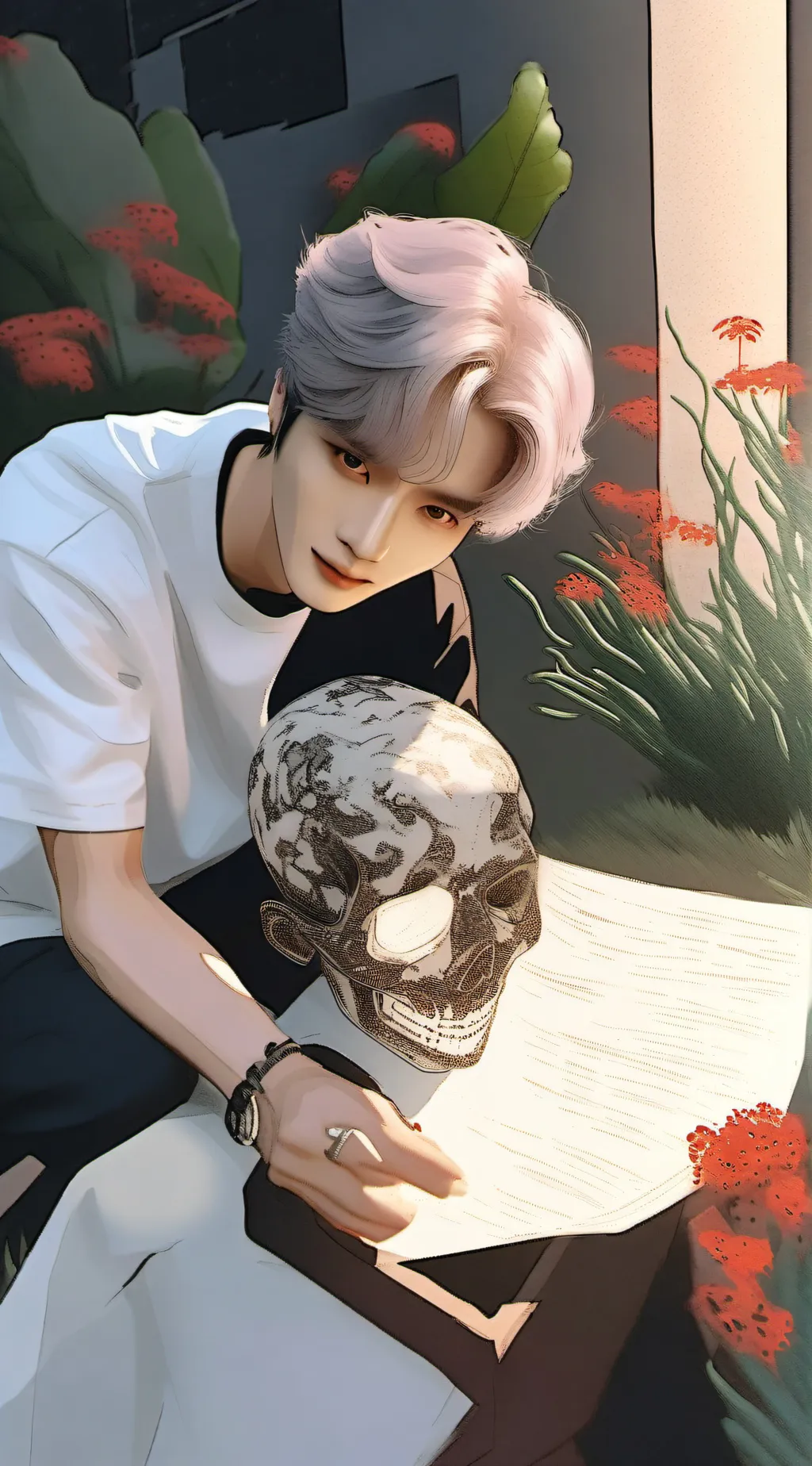 ai character: leeknow birthday  background