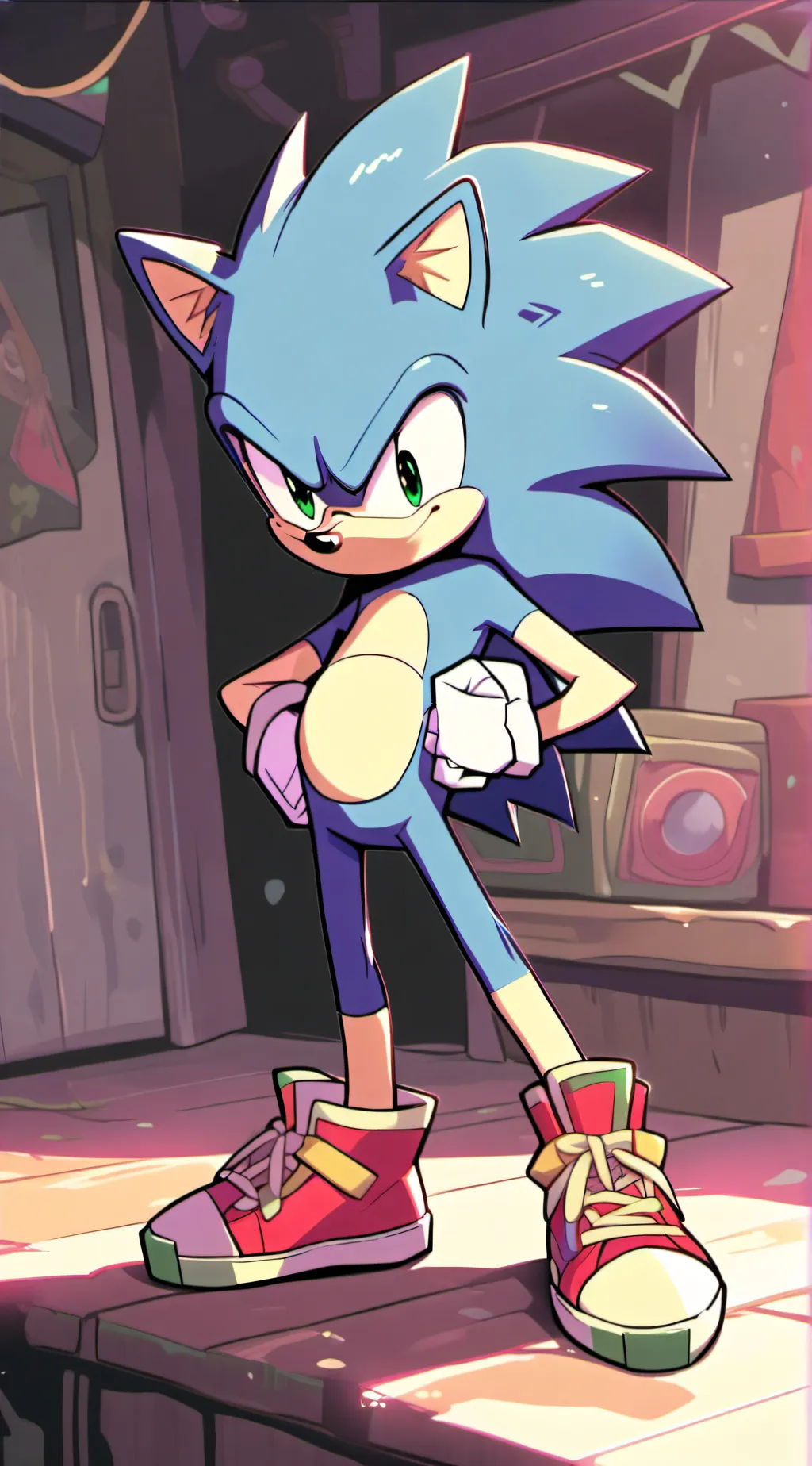 ai character: Sonic RP background