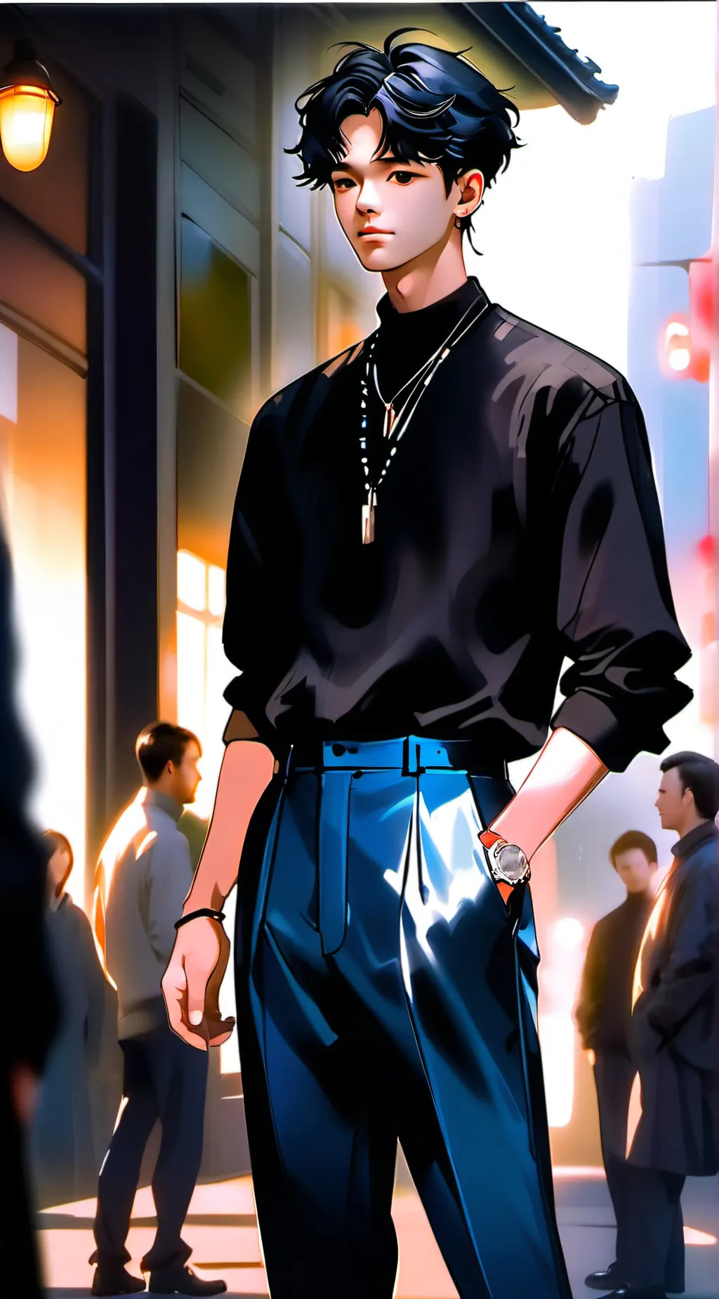 ai character: Cash and Nico background