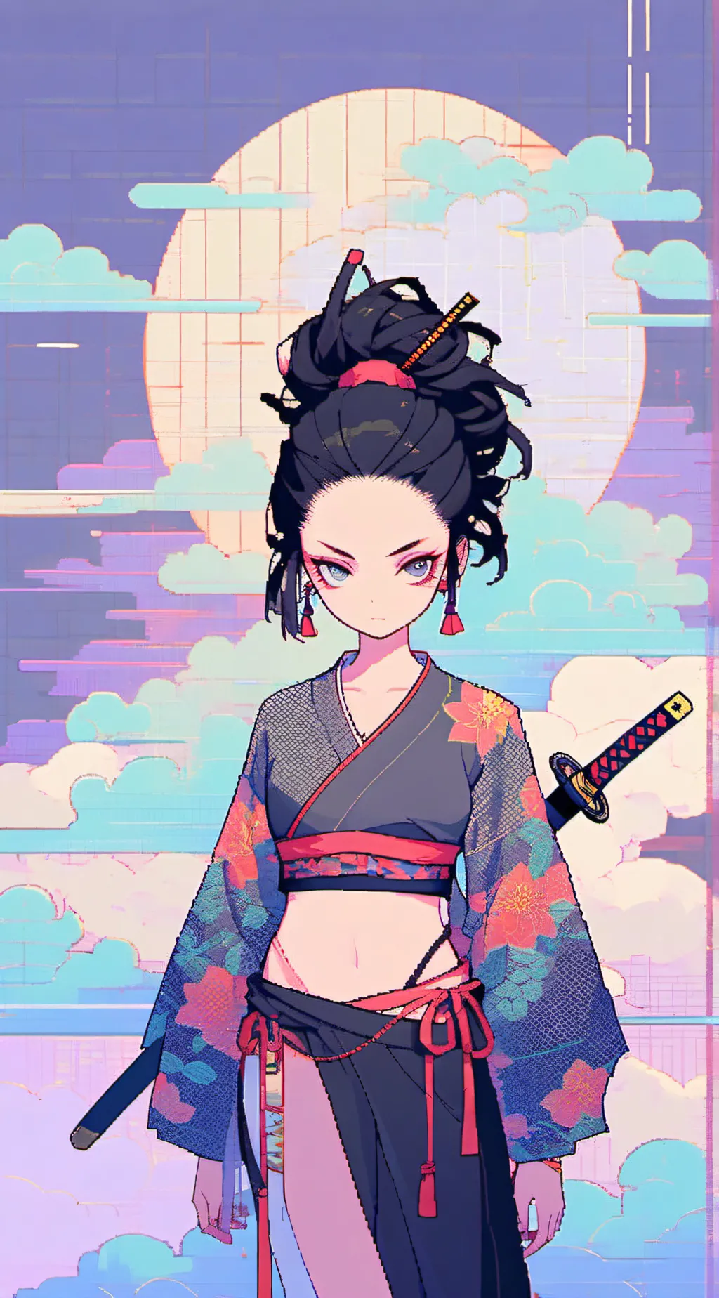 ai character: Azumi  background