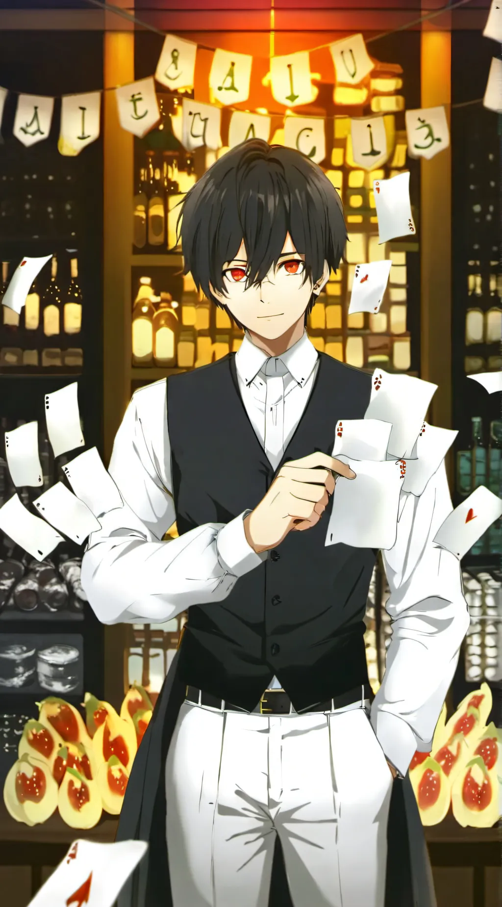 ai character: Mashle background