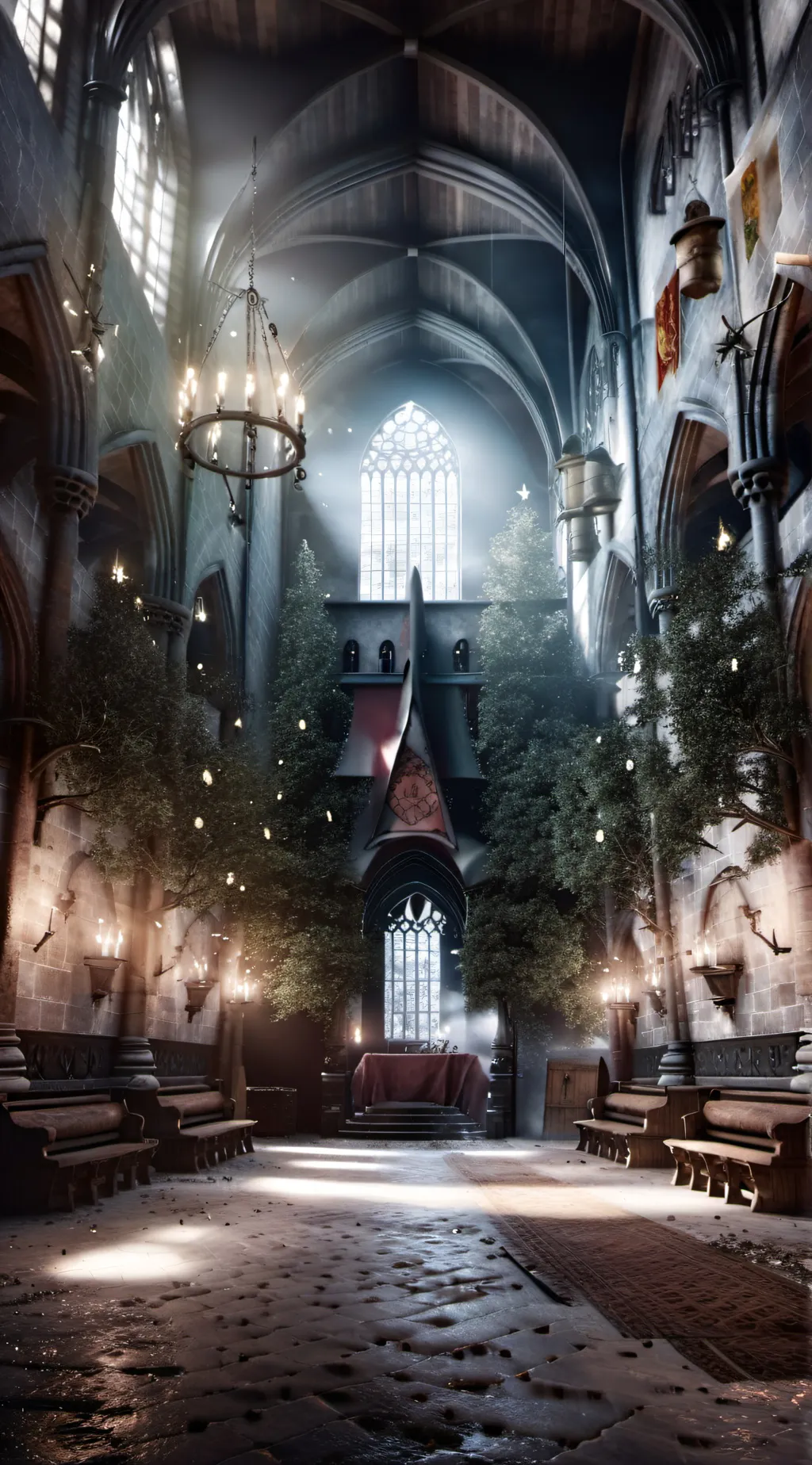 ai character: Hogwarts  background