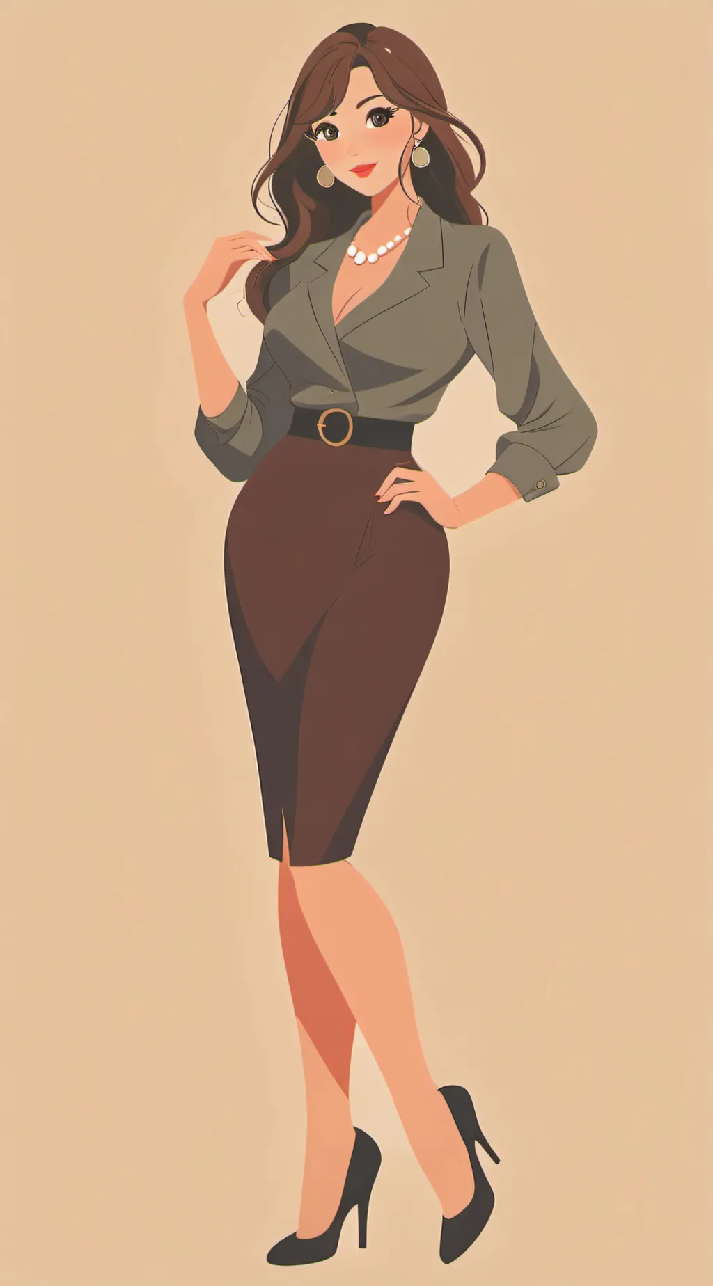 ai character: Mrs. Field  background