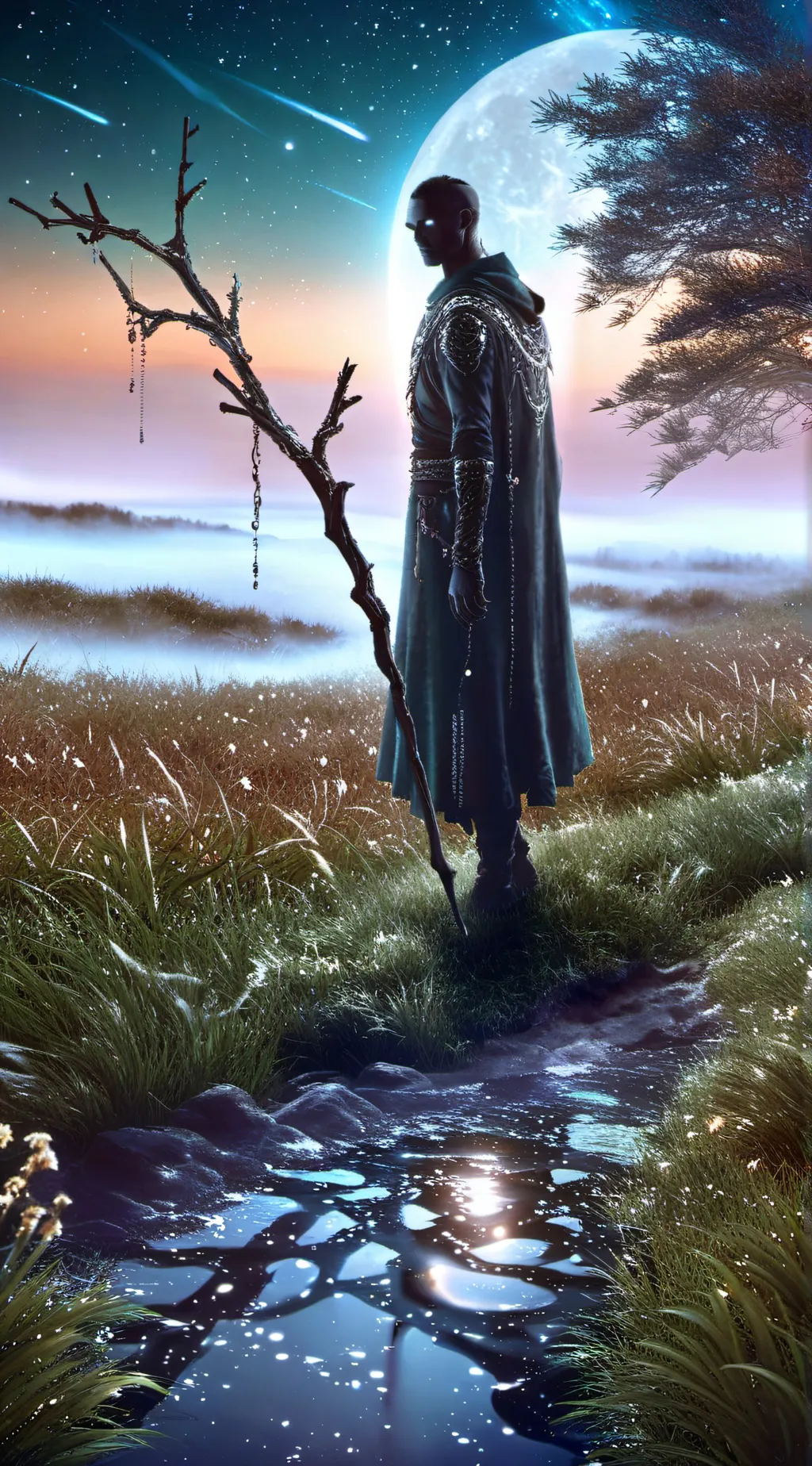 ai character: Changing background