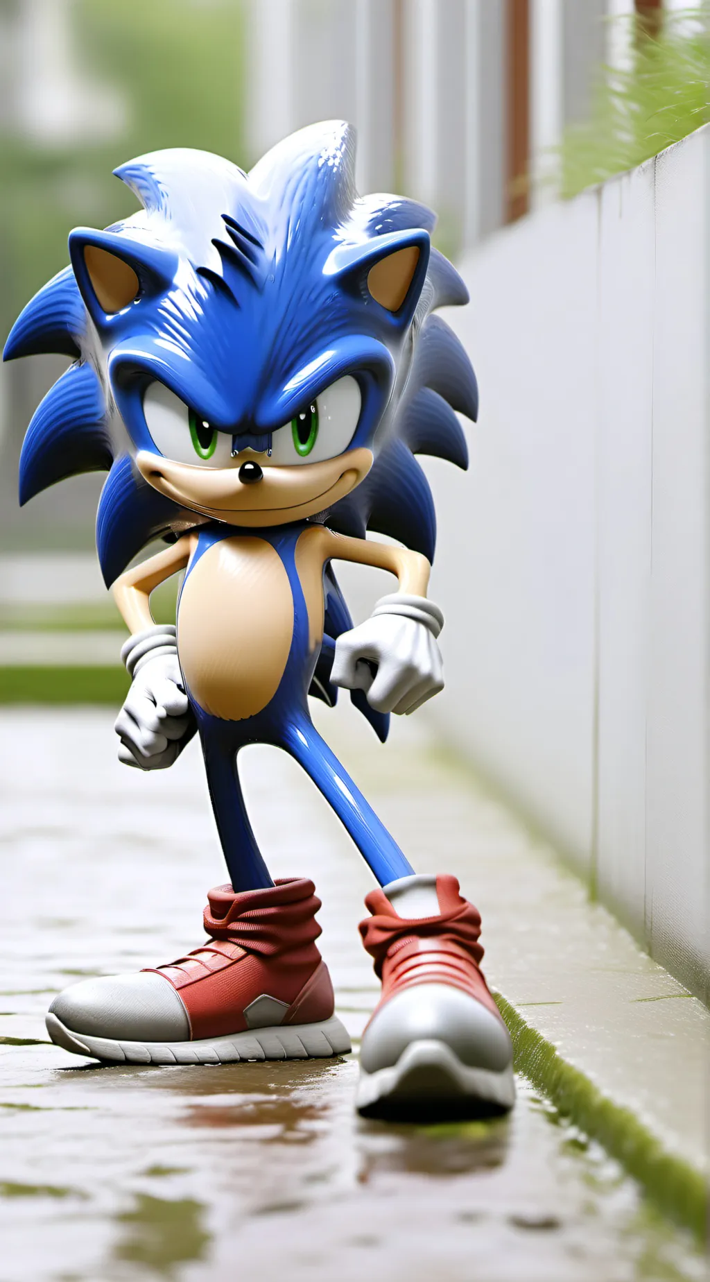 ai character: SONIC le herisson background