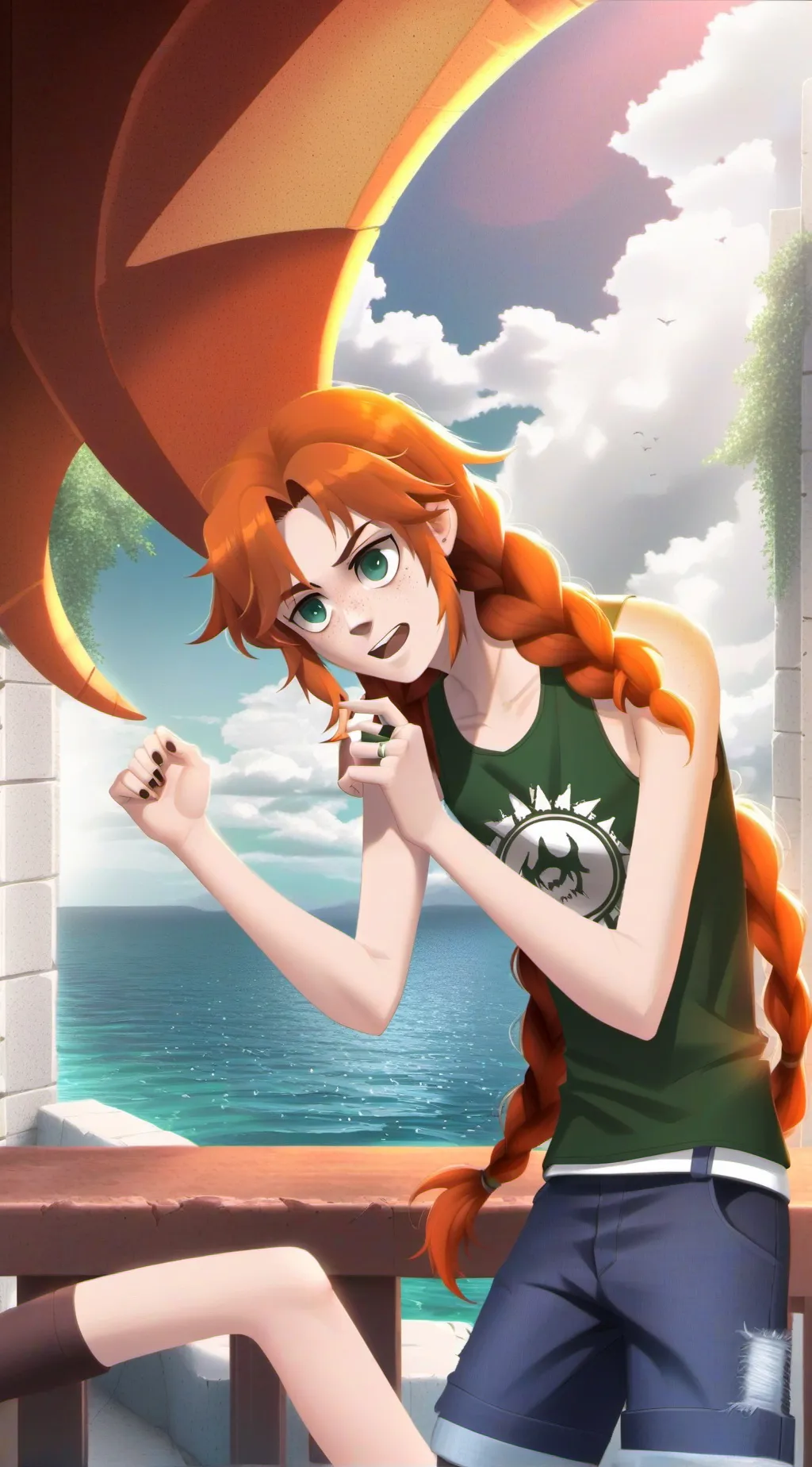 ai character: School Bus Grave background