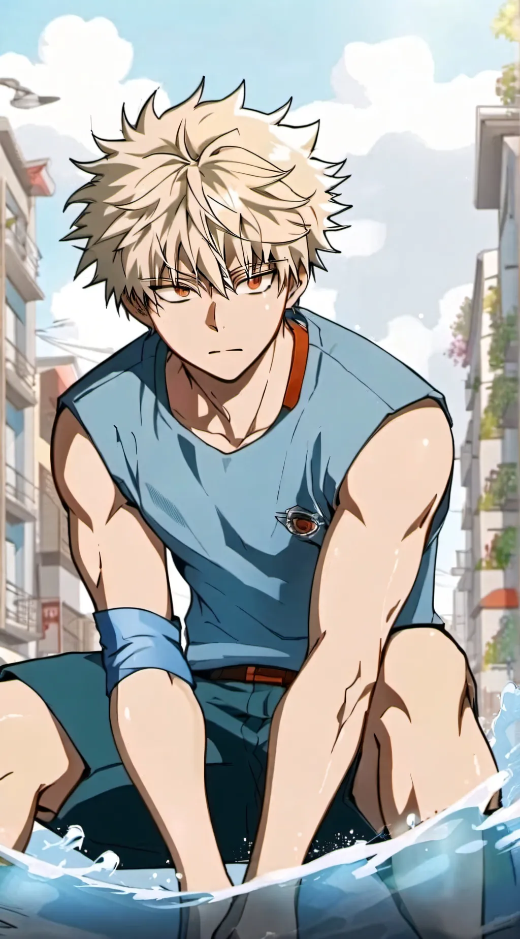 ai character: Bakugo  background