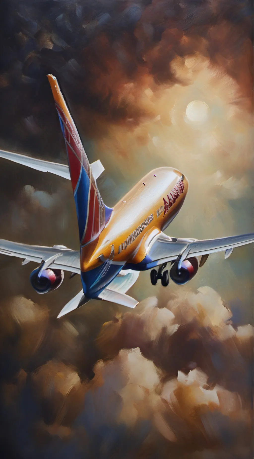 ai character: jjk on an airplane background