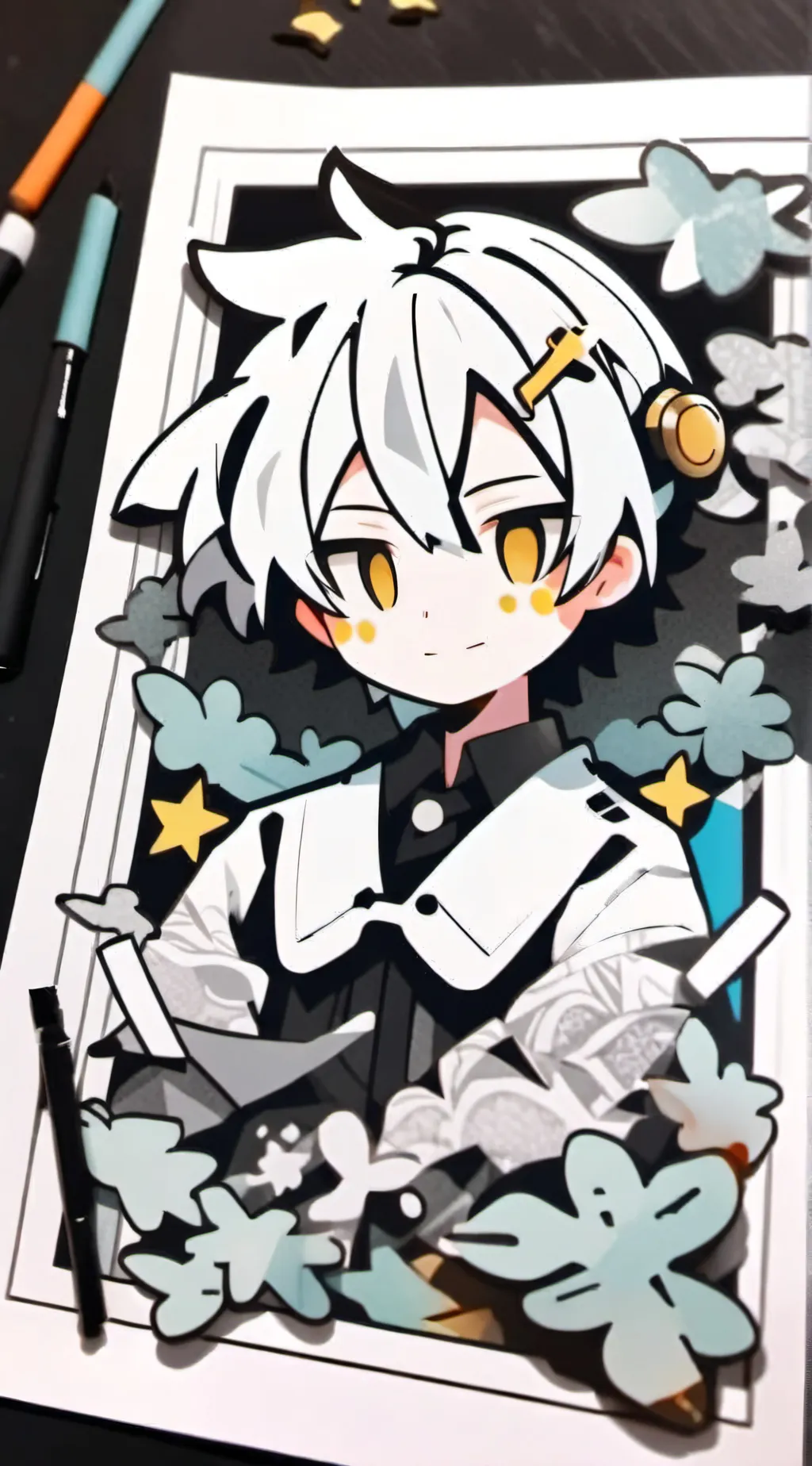 ai character: OSCAR☆ background