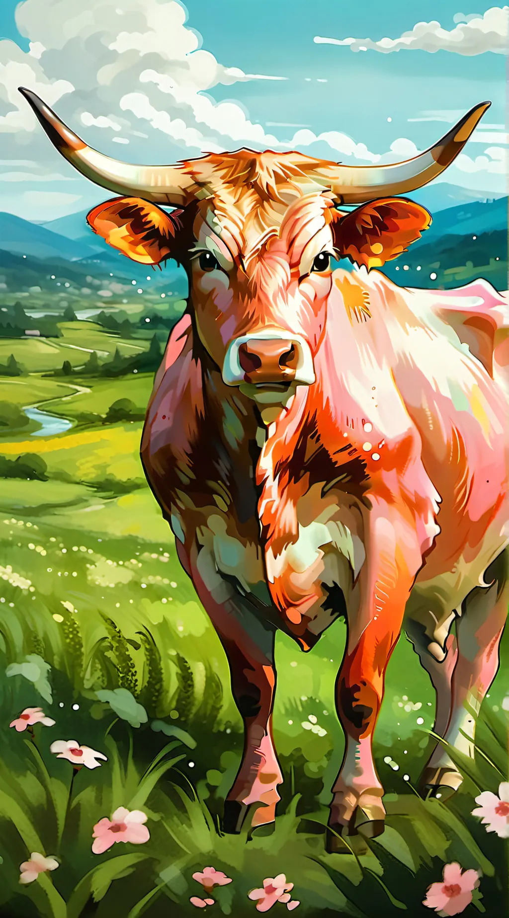 ai character: ST but your a cow  background