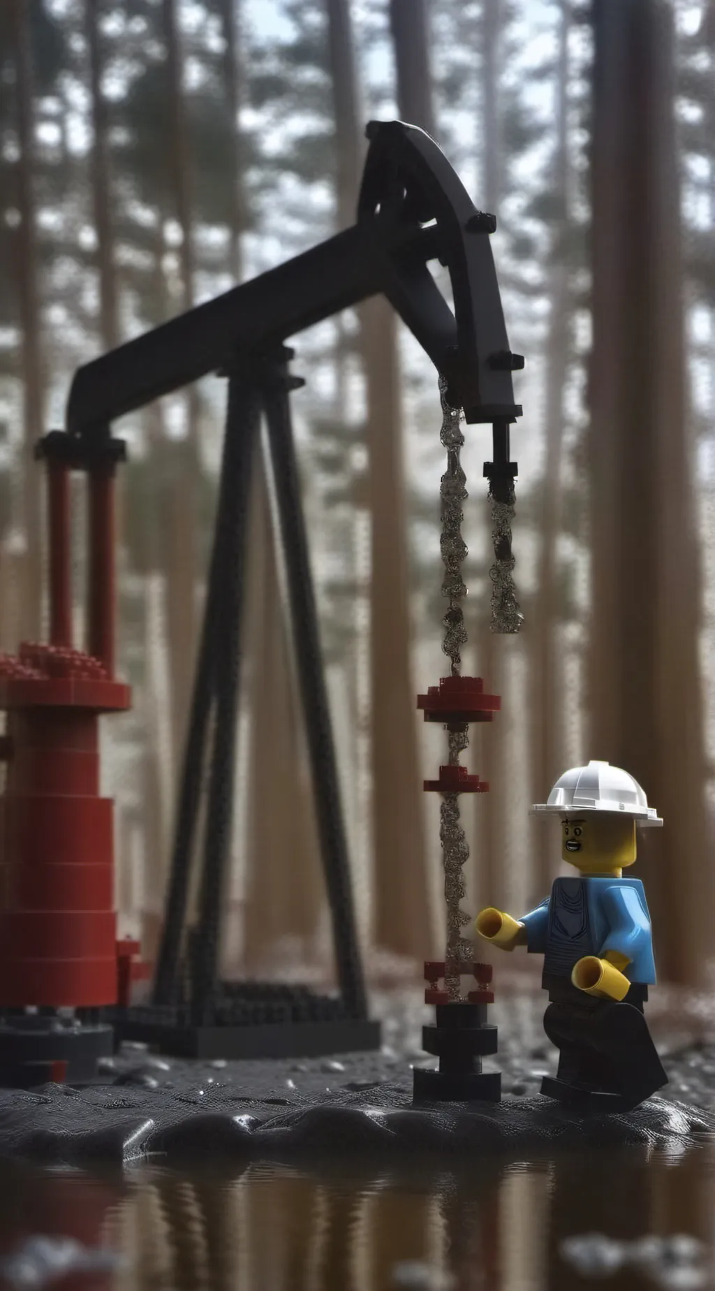 ai character: lego ahh minifig 💀 background