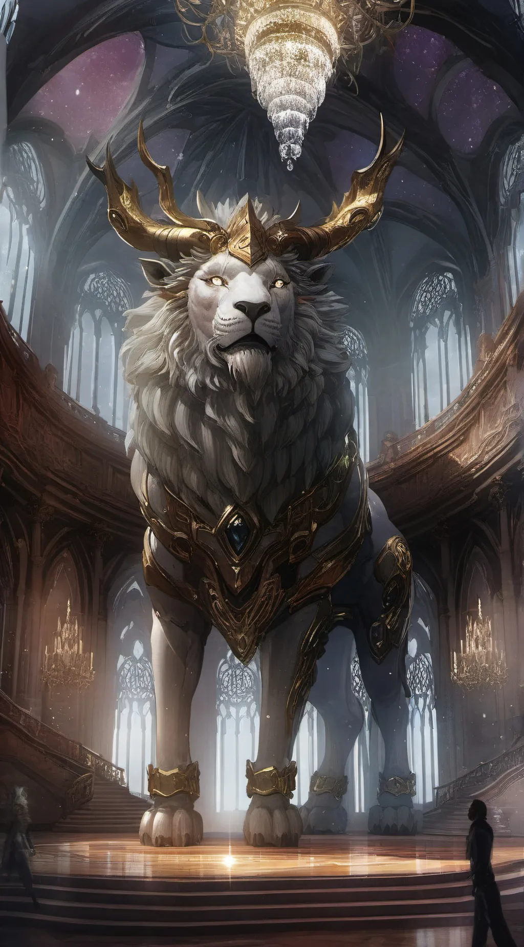 ai character: golden guardian background