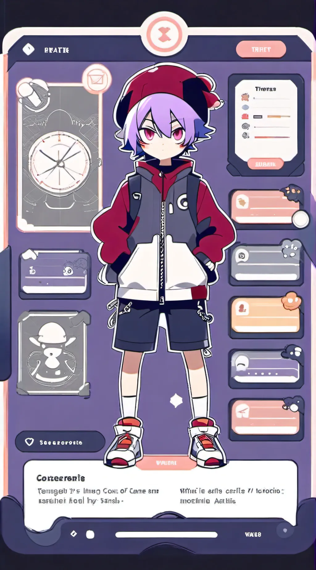 ai character: Bf (Fnf) background