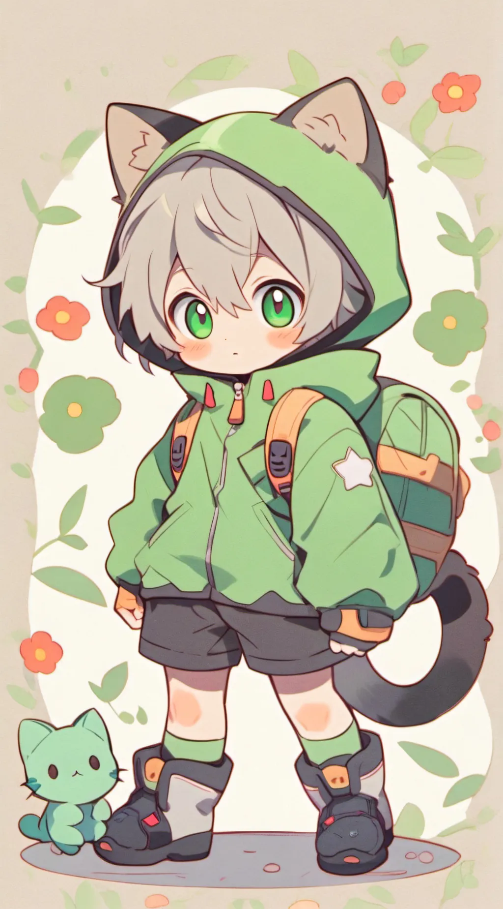 ai character: Pickles  background