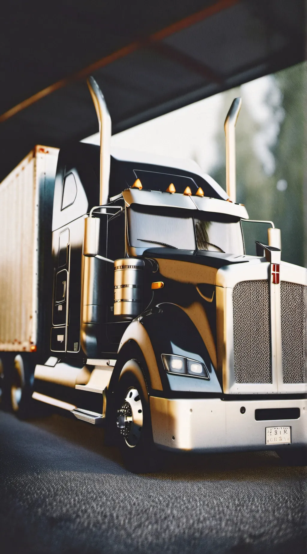 ai character: Kenworth truck background