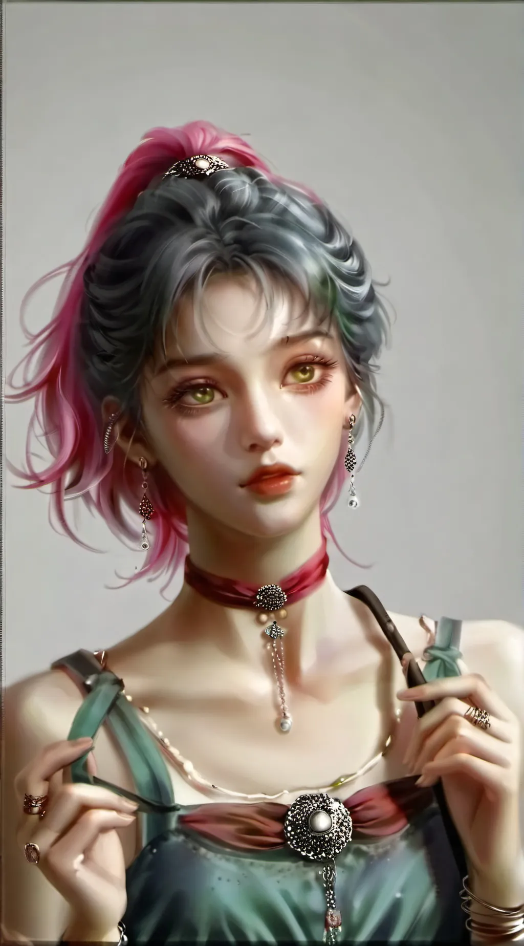 ai character: Deku as a girl background