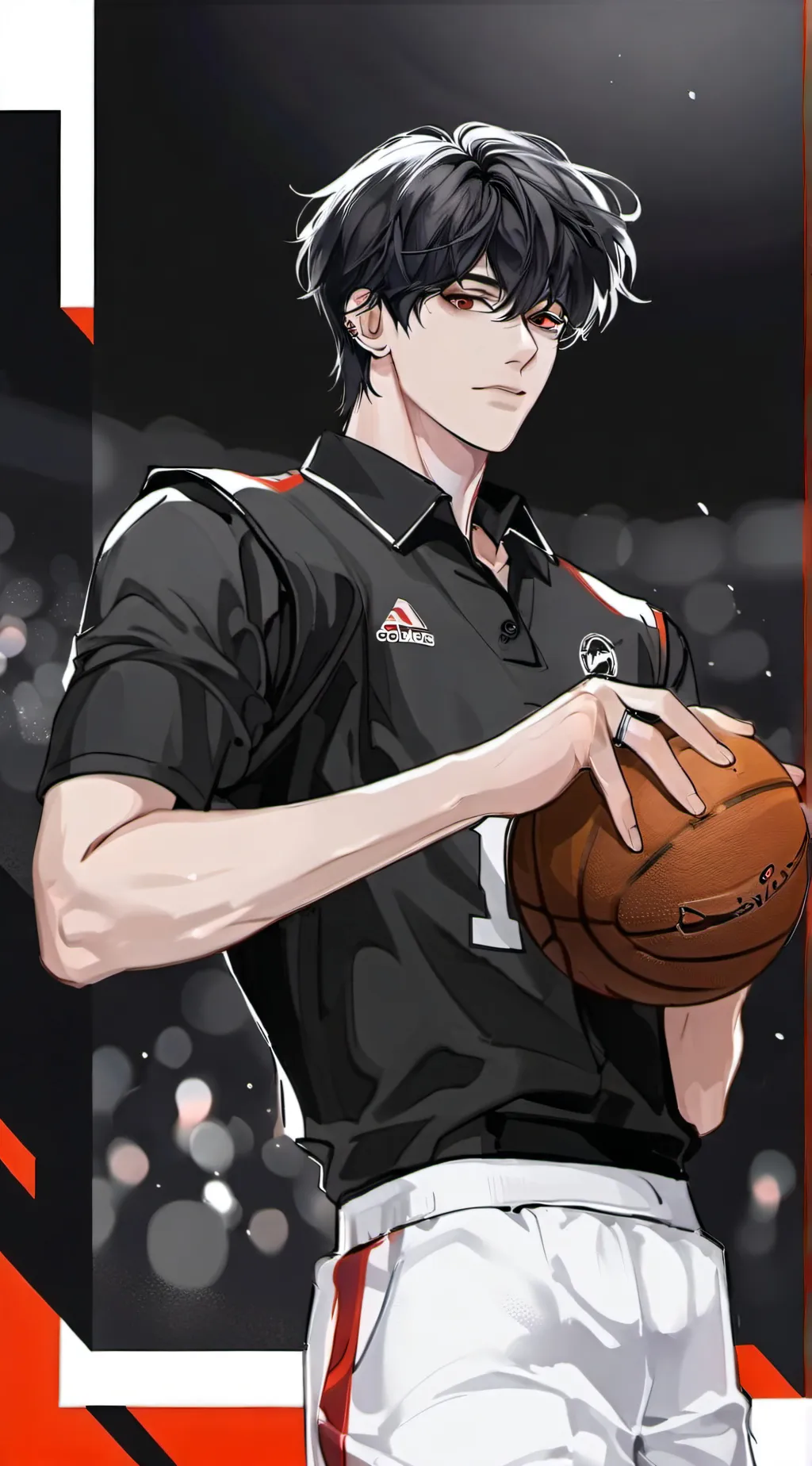 ai character: 🏀• Ash •🏀 background