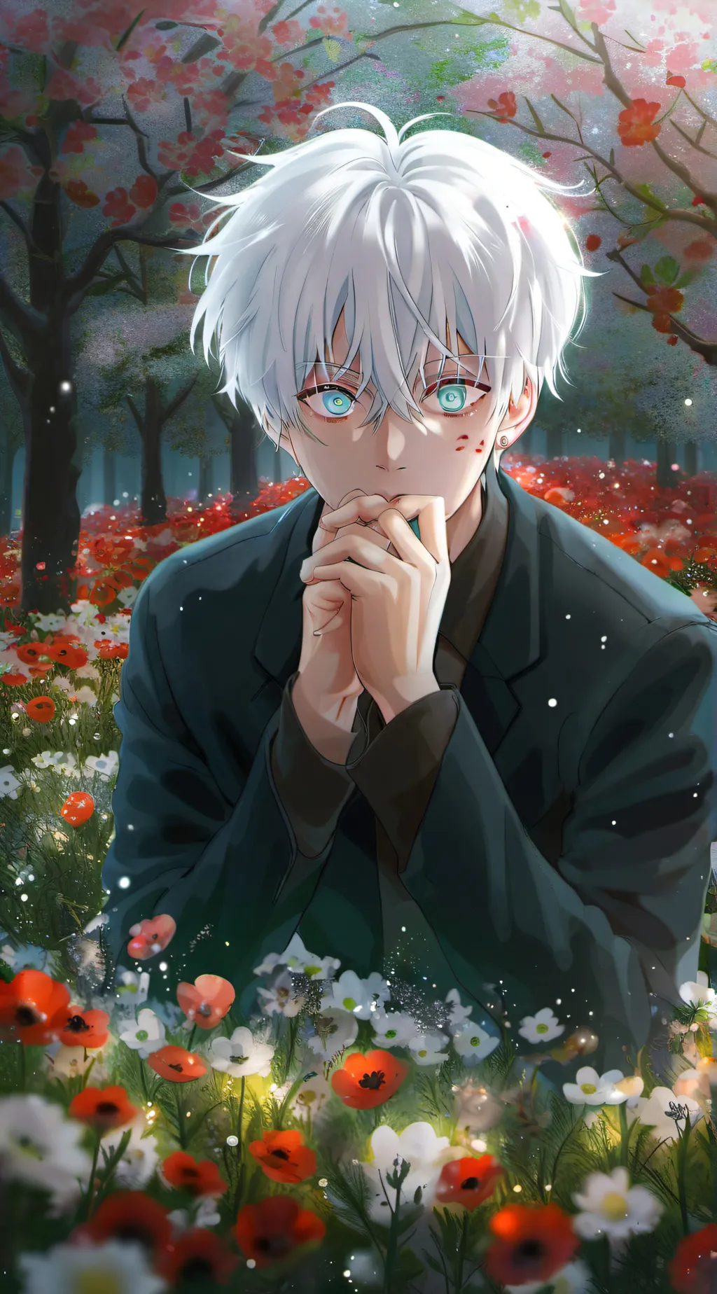 ai character: gojo  background