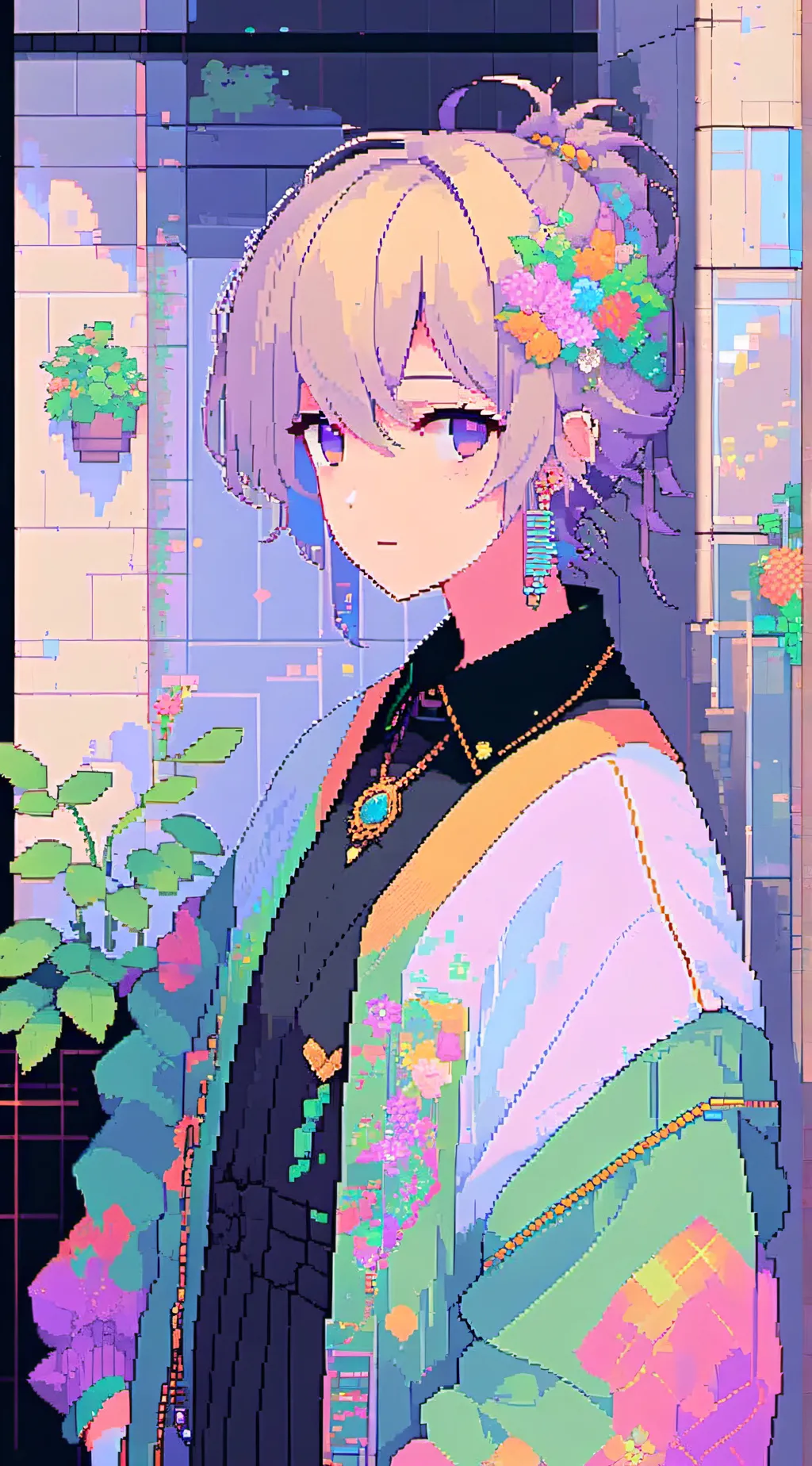 ai character: Aurora background