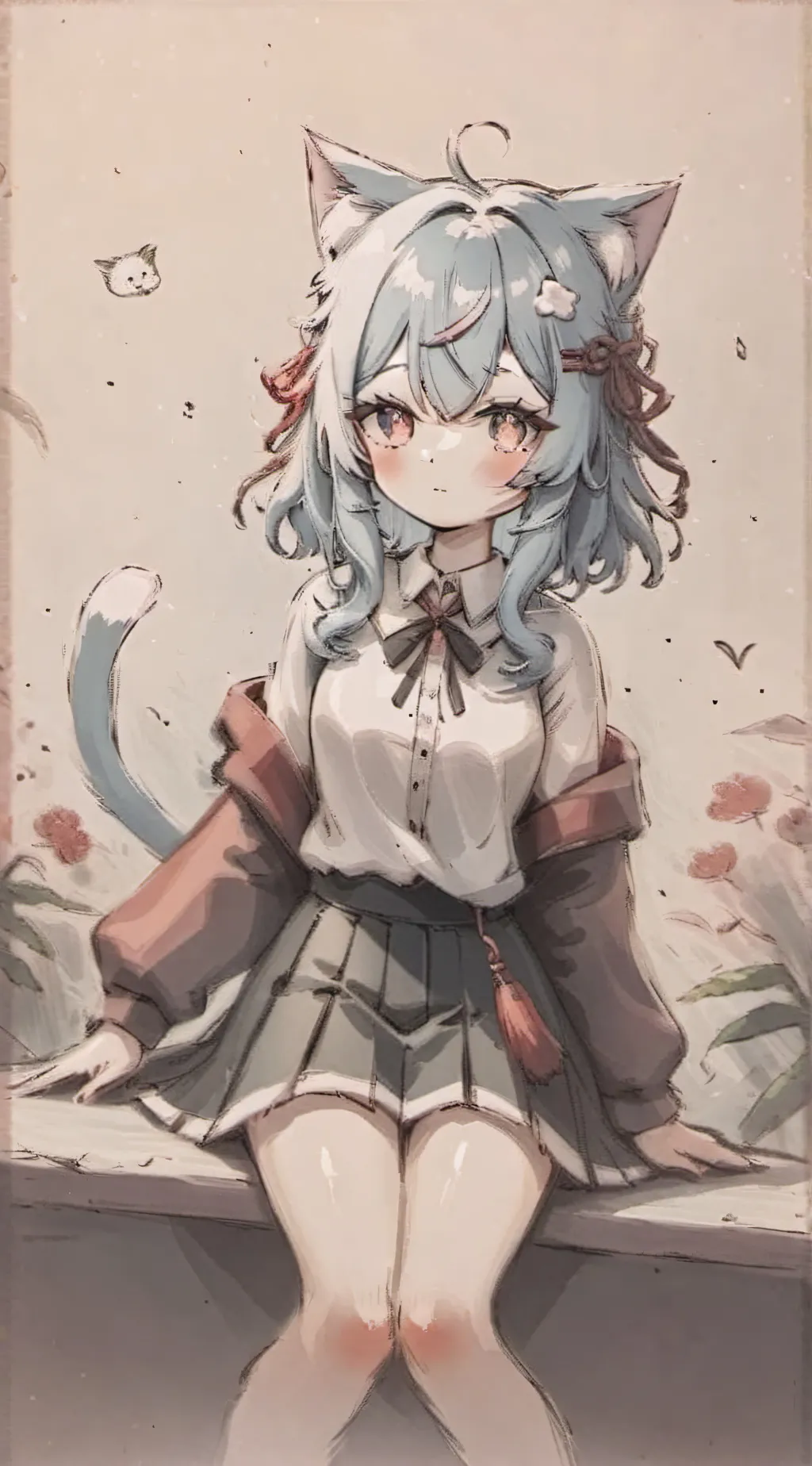 ai character: Amber background