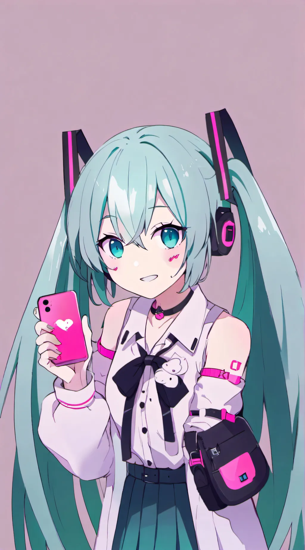 ai character: Hatsune miku background