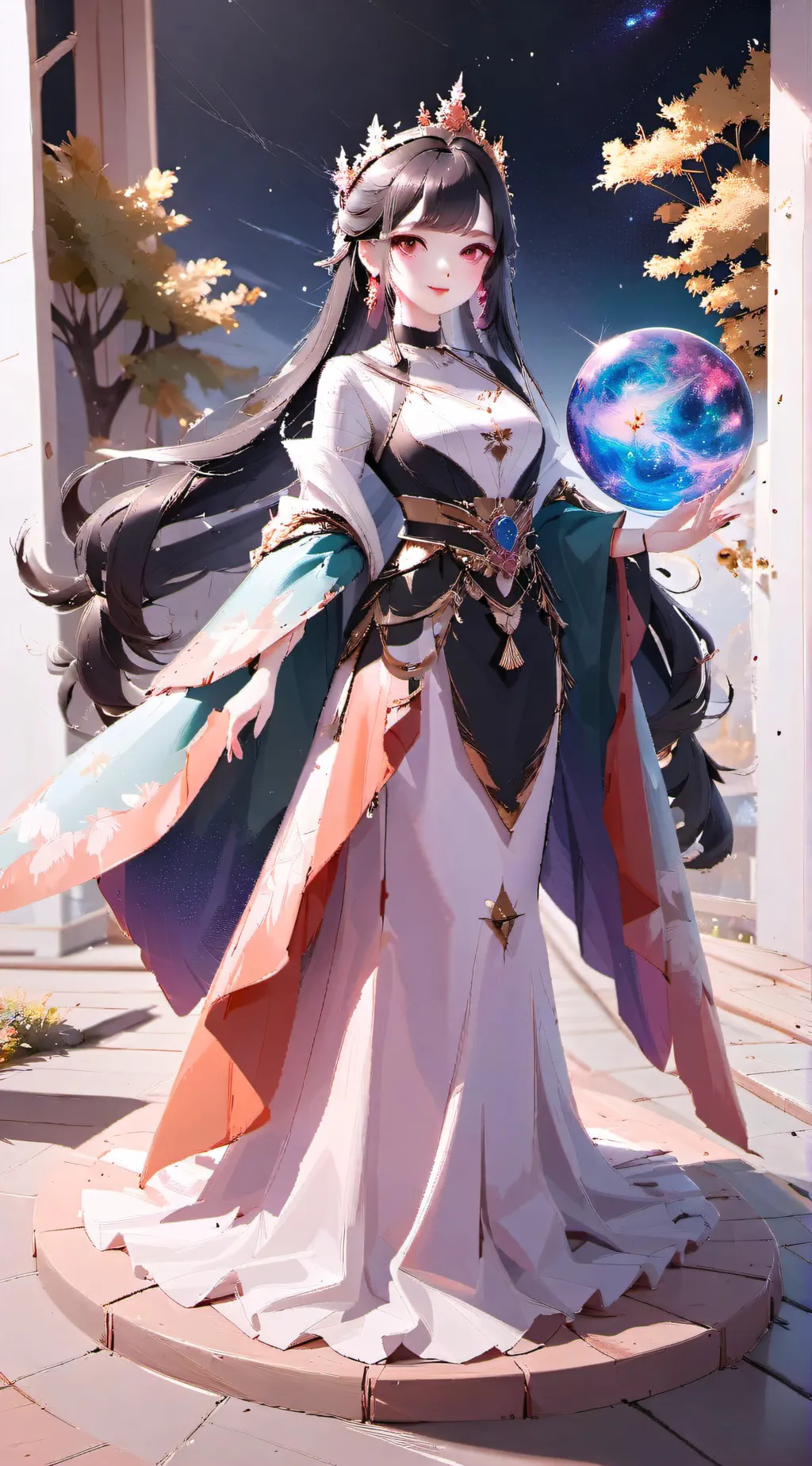 ai character: yuri Moonlight  background