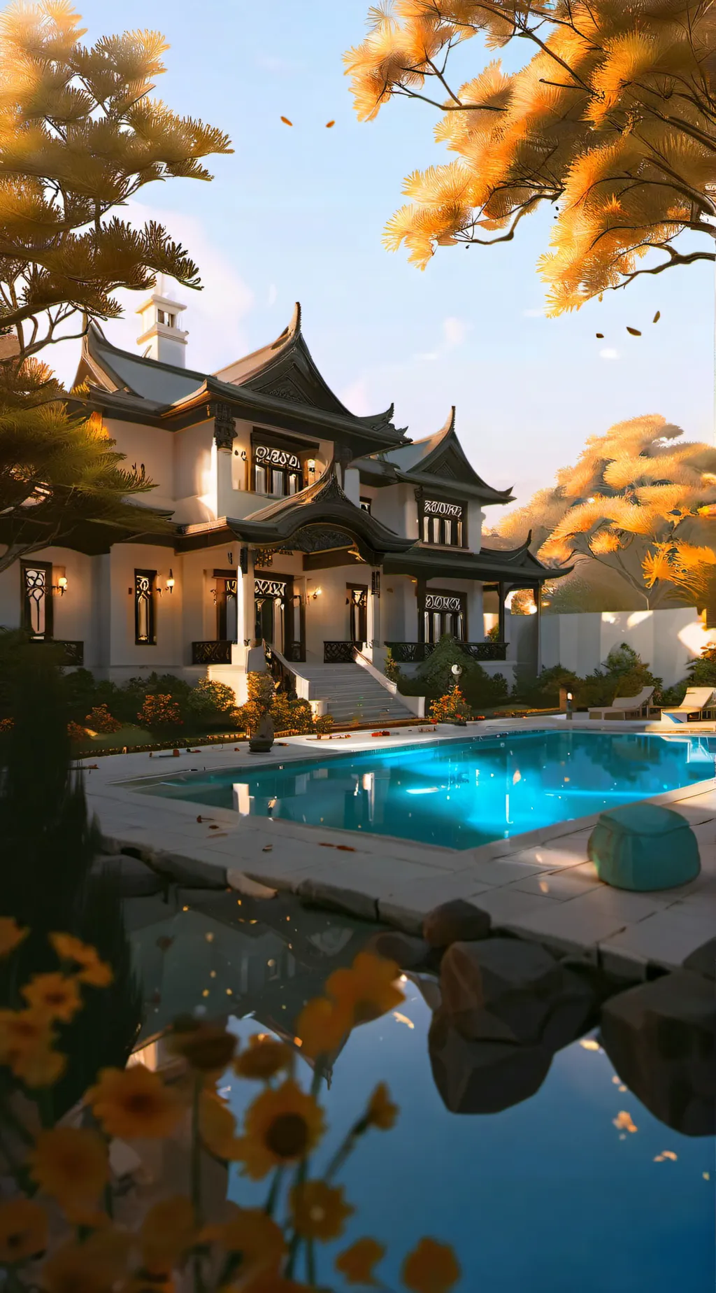 ai character: Mansion  background