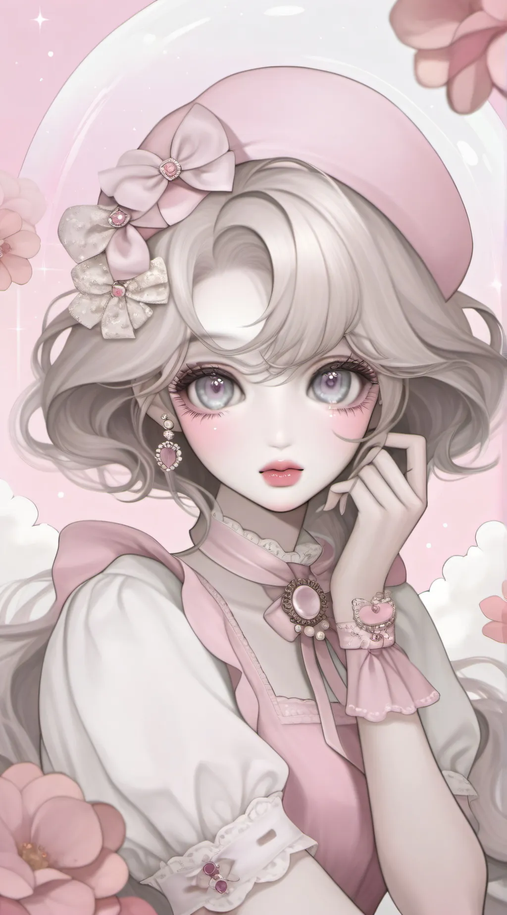 ai character: rose🌸 background