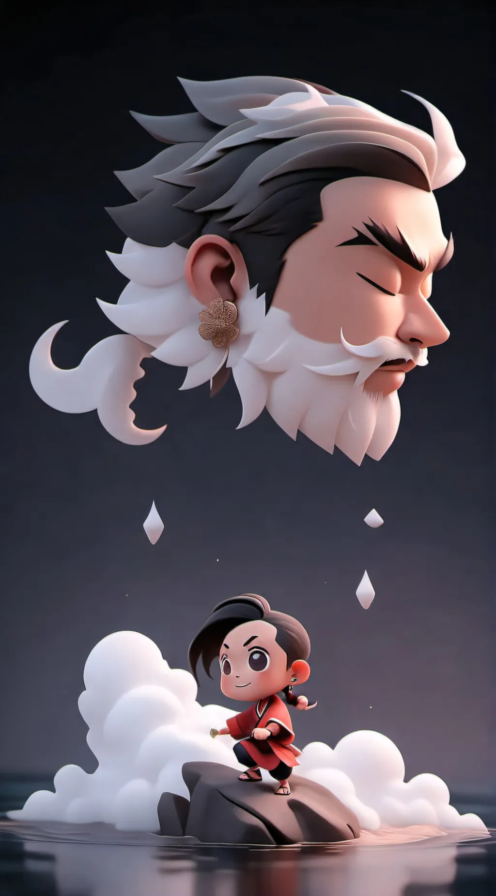 ai character: Typhoon Kristine background