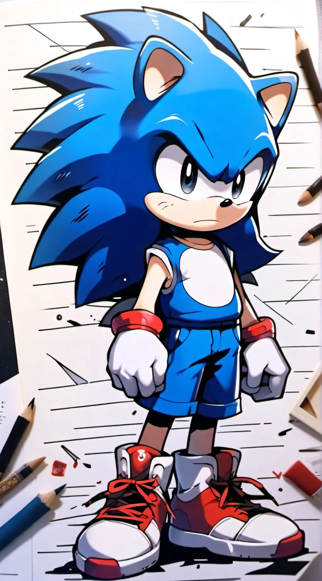 ai character: Sonic crew + oc's  background