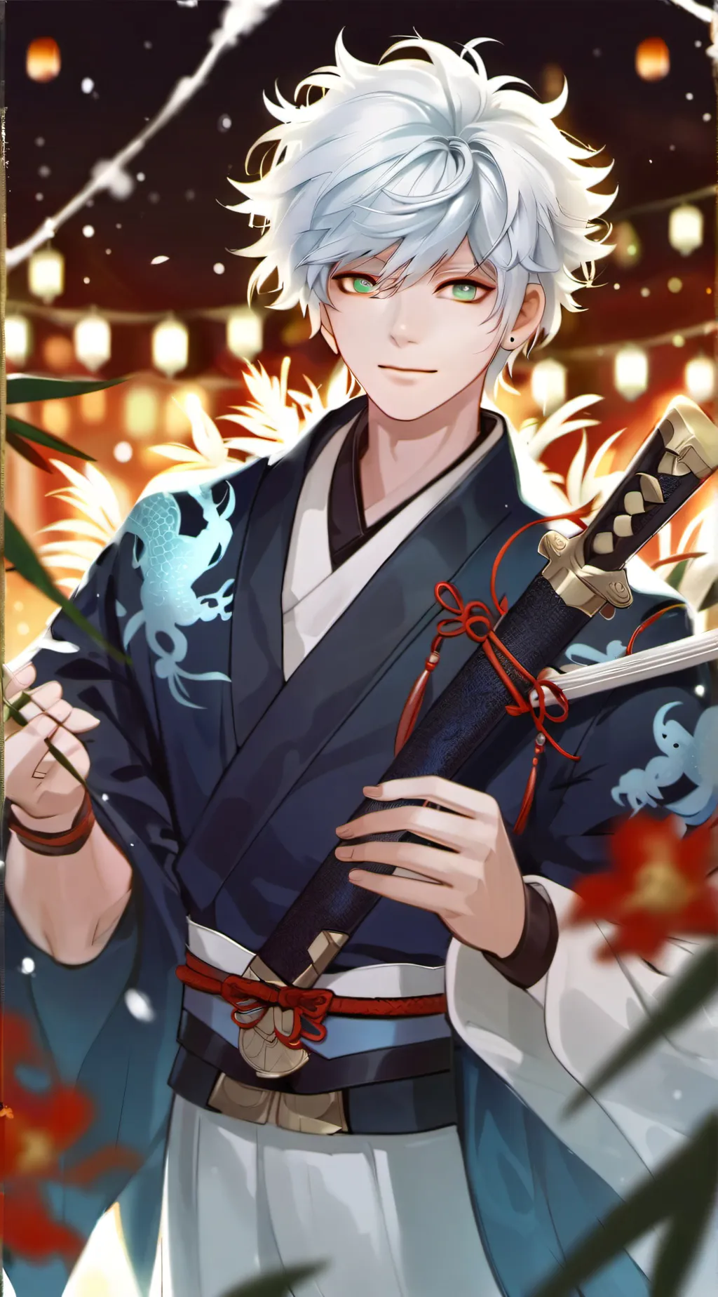 ai character: demon Slayer  background