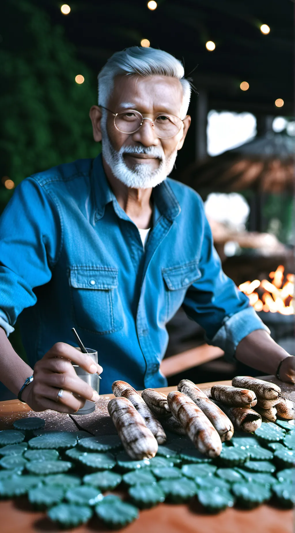 ai character: grandpa ferry background