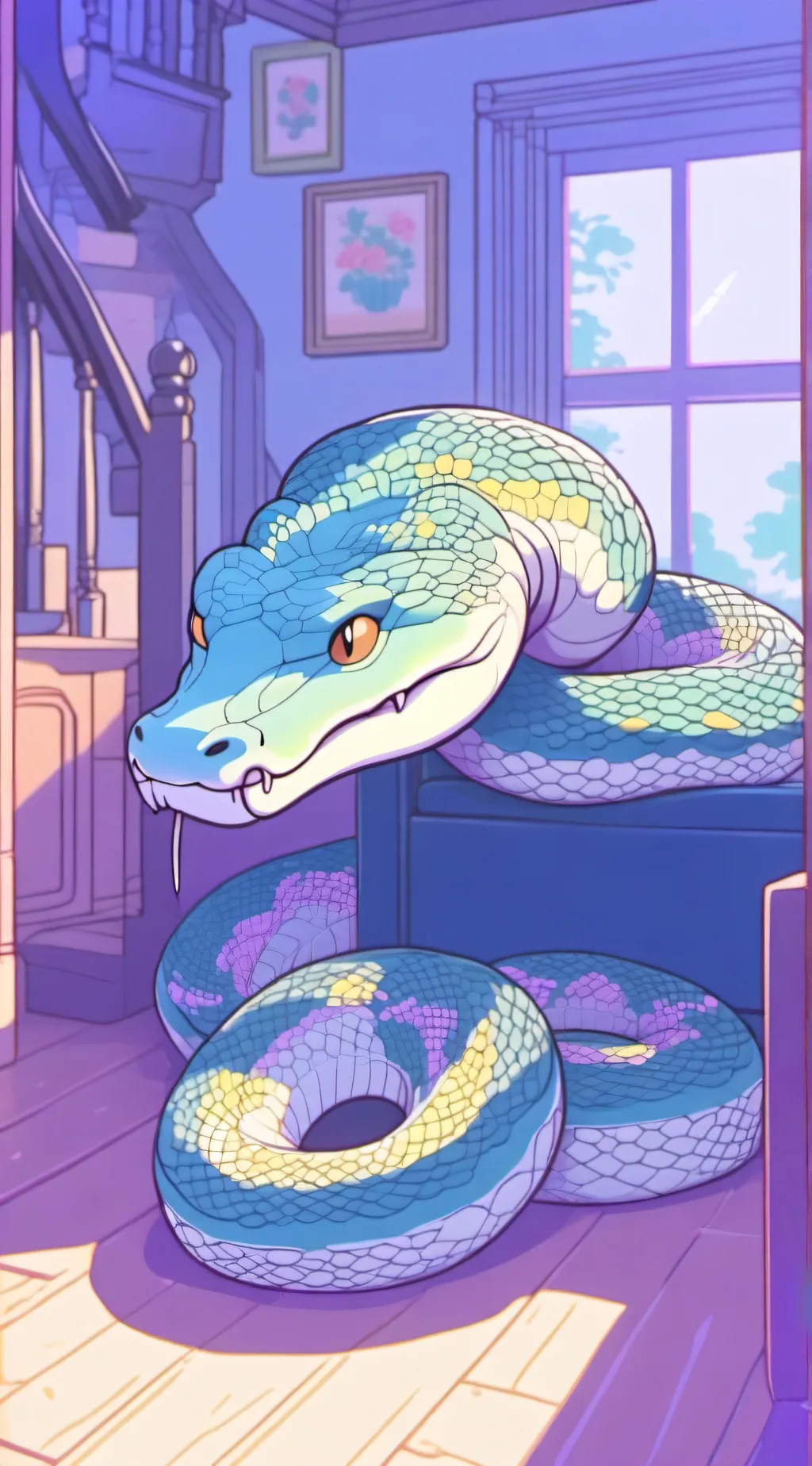 ai character: Mother Python  background