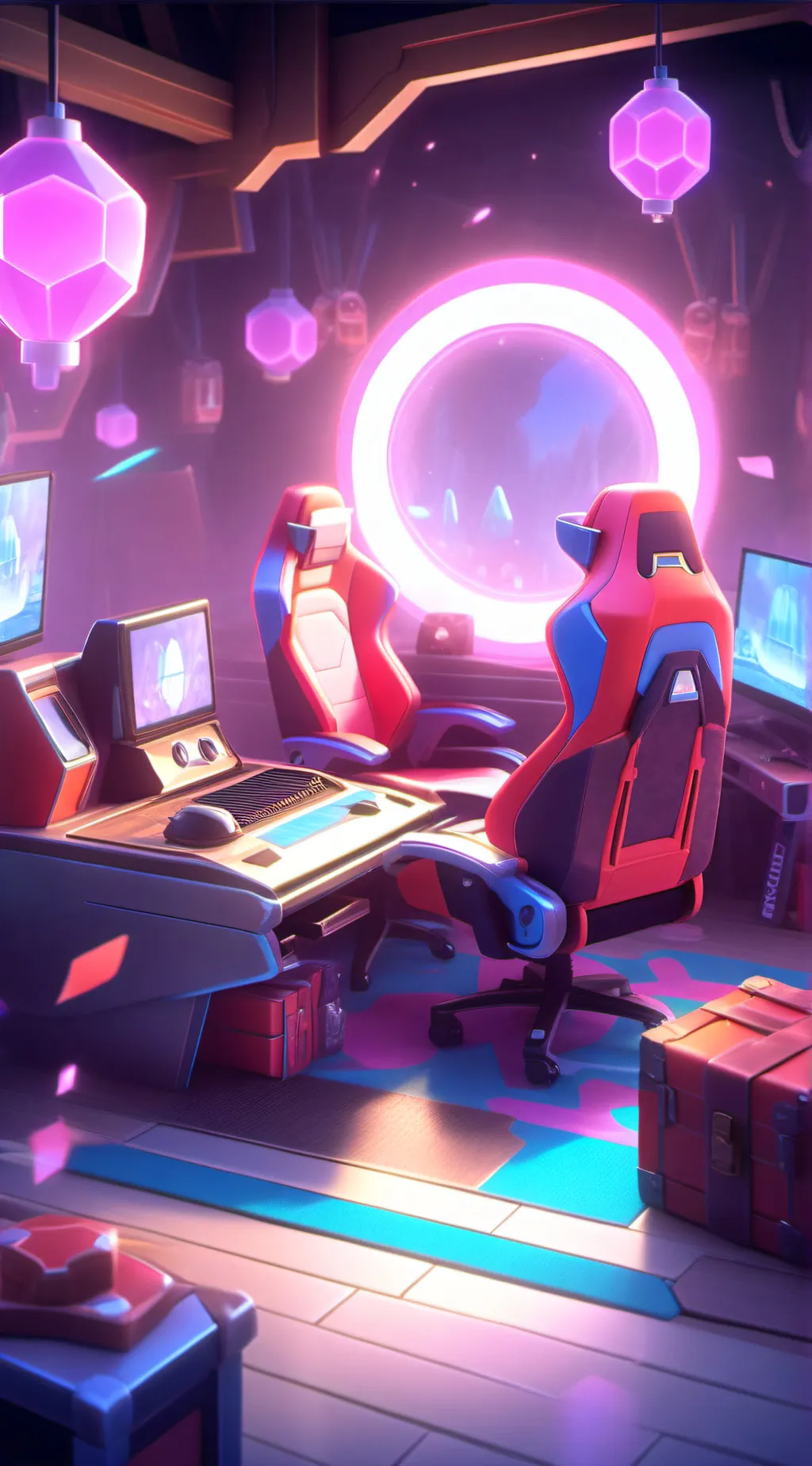 ai character: MURDER DRONE REMAK background