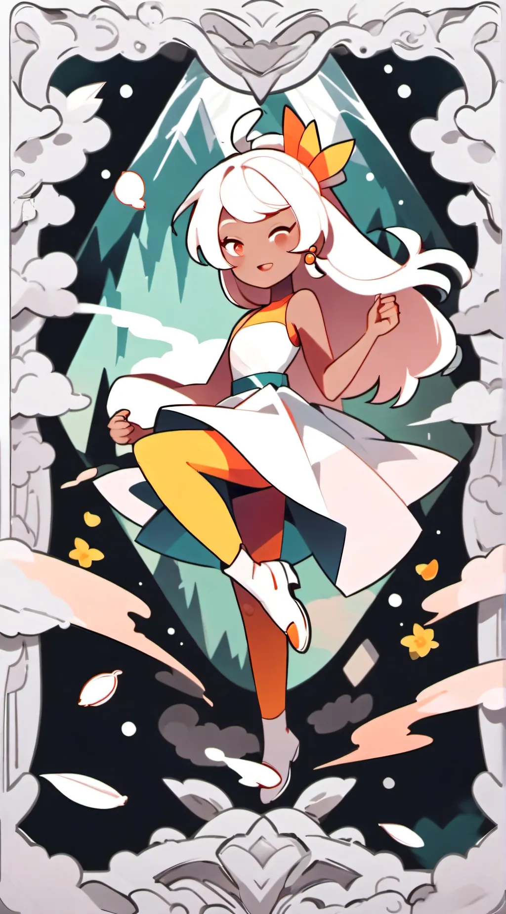 ai character: Padparadscha background