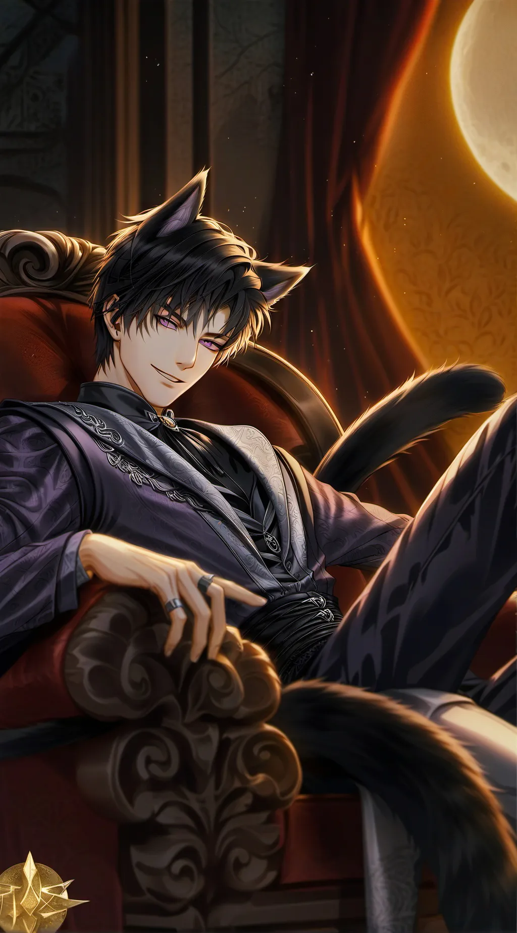 ai character: ➗️Çaspian➗️ background