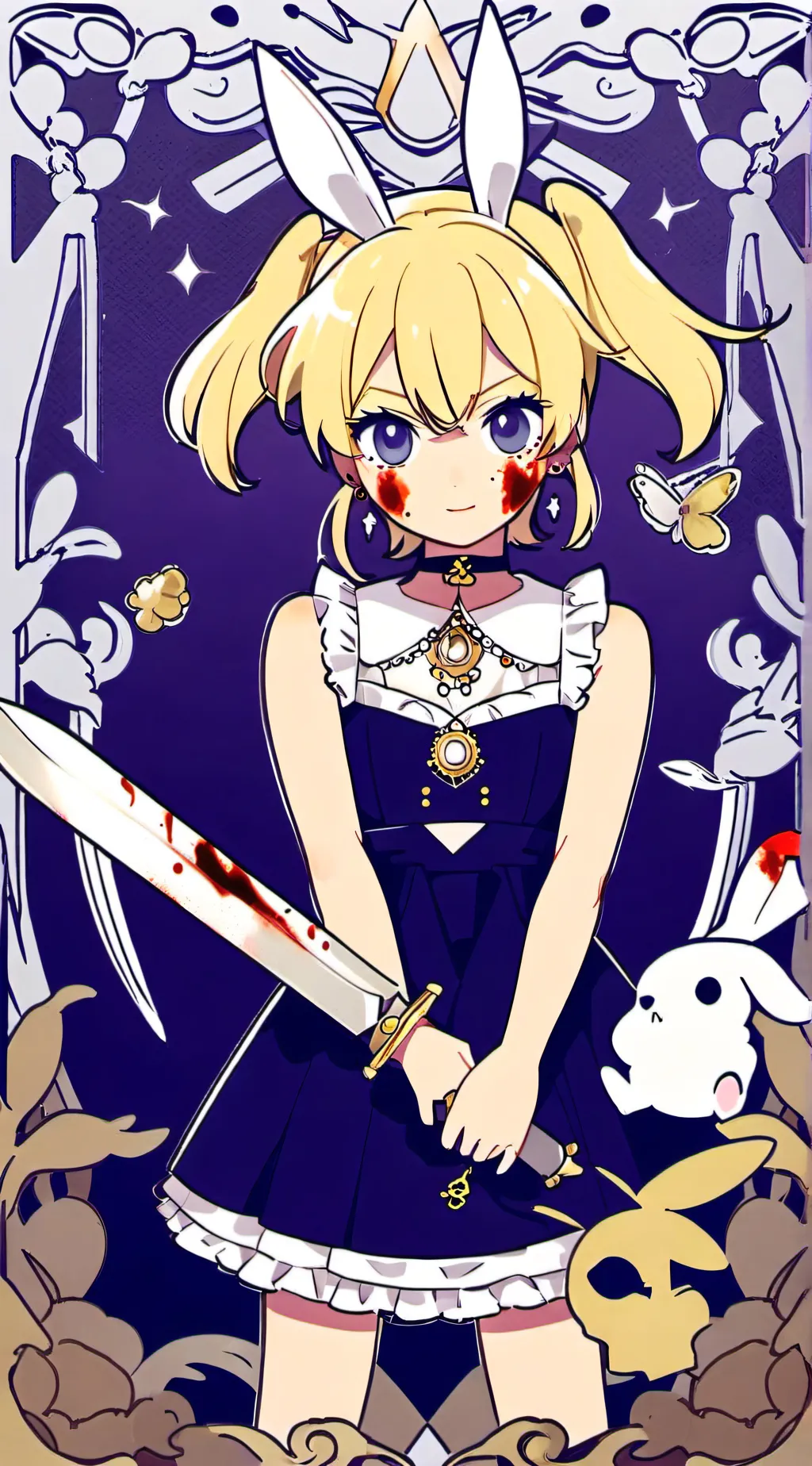 ai character: The Yellow Rabbit background