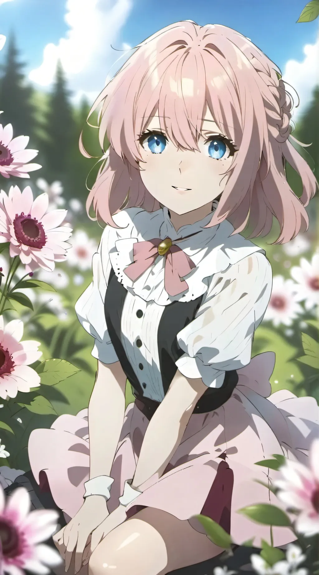 ai character: NYA💓🤍 background