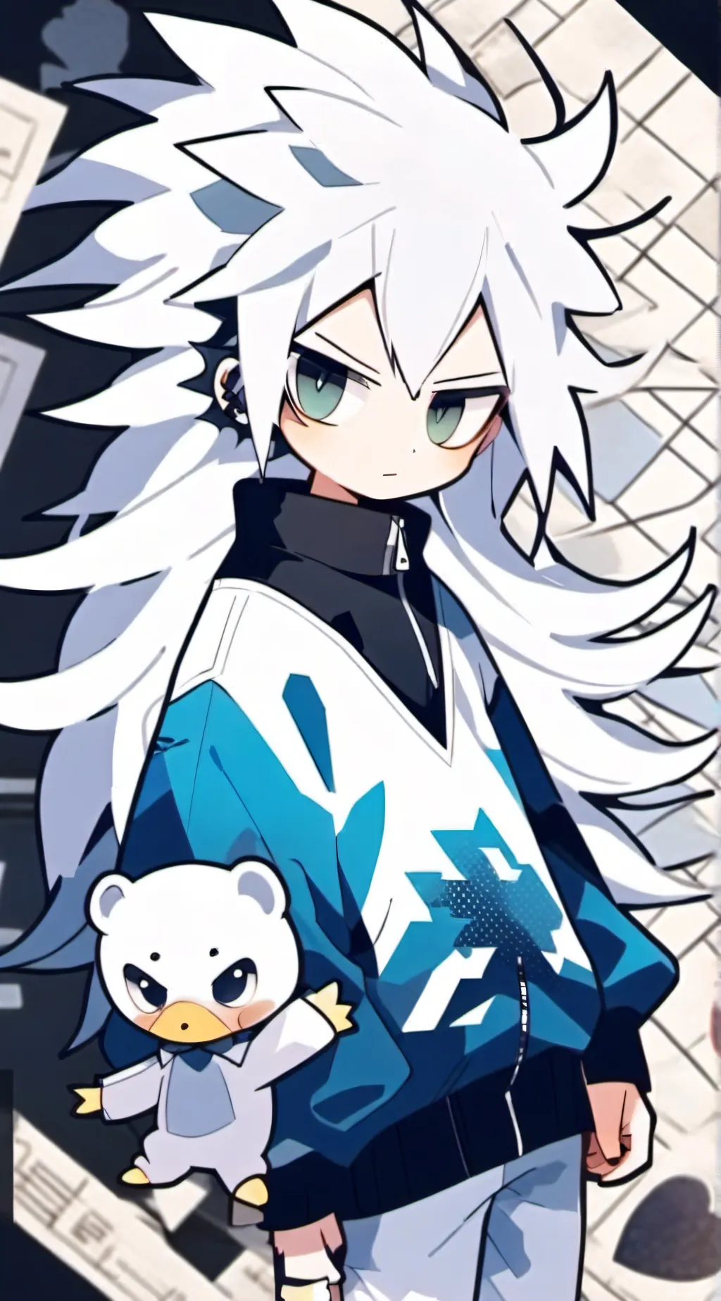 ai character: Shadow the hedghog background