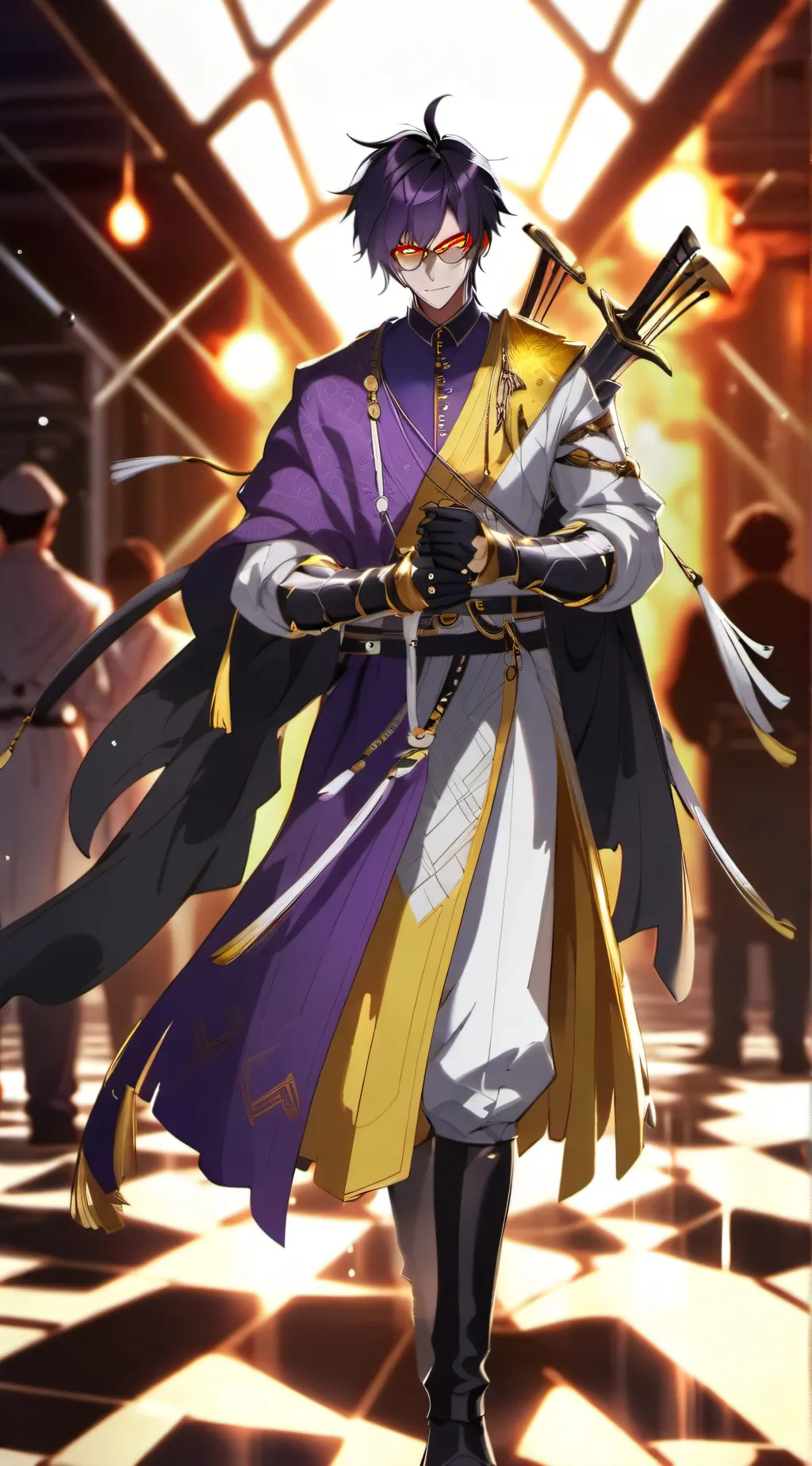 ai character: warp portal background